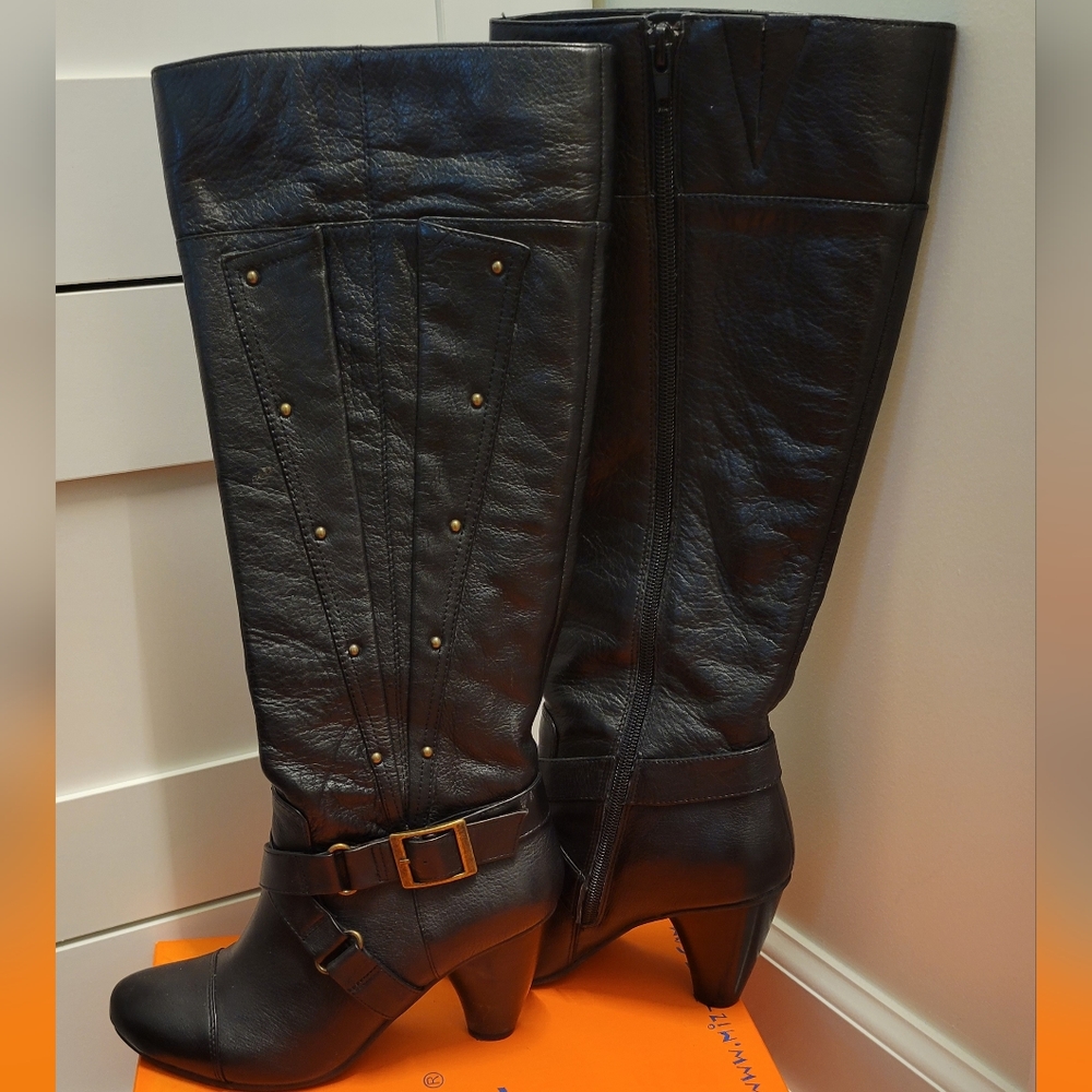 Miz Mooz Boots, Black, Size 6